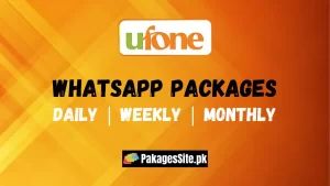 Ufone WhatsApp Packages 2021 - Daily, Weekly & Monthly