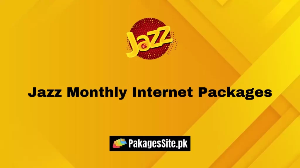 Jazz Monthly Internet Packages