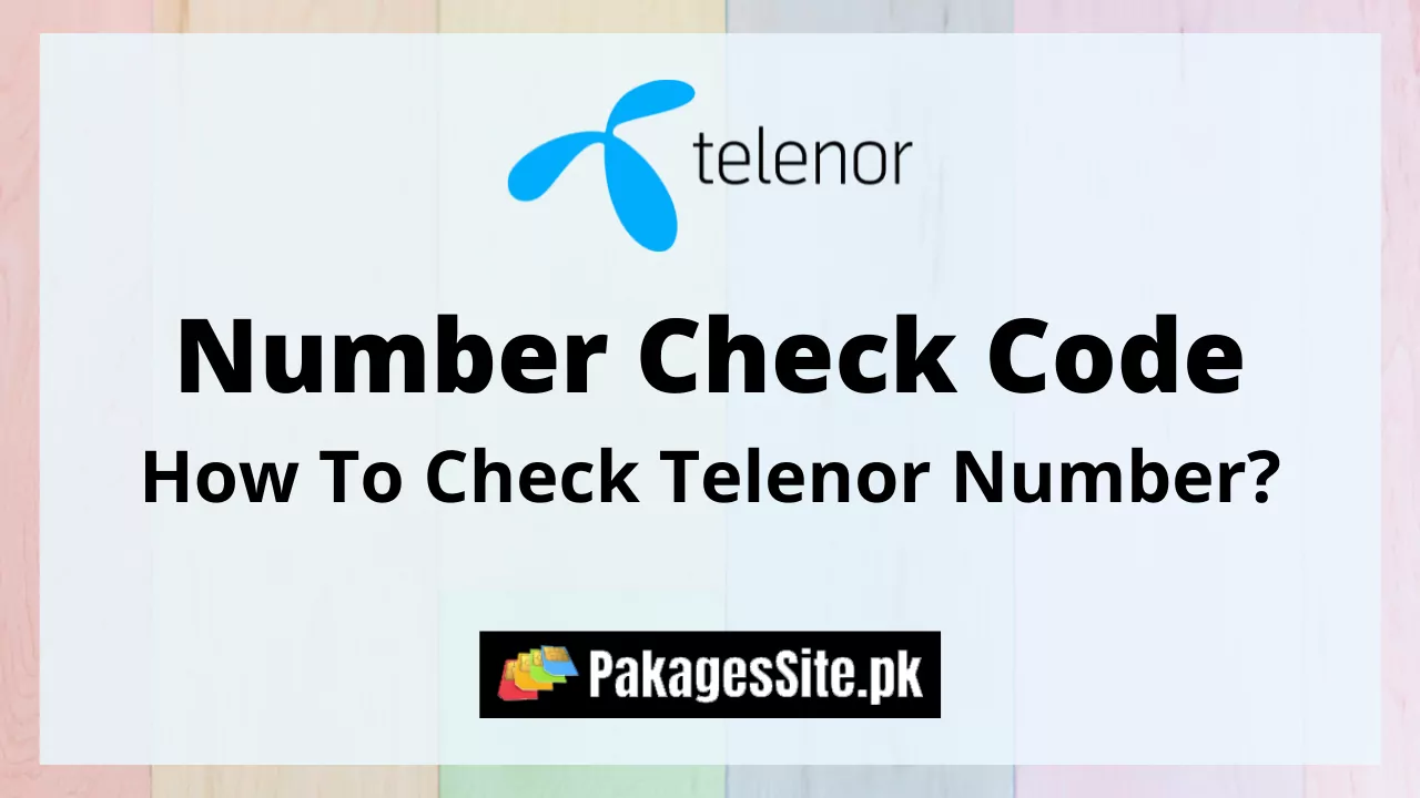 Telenor Number Check Code