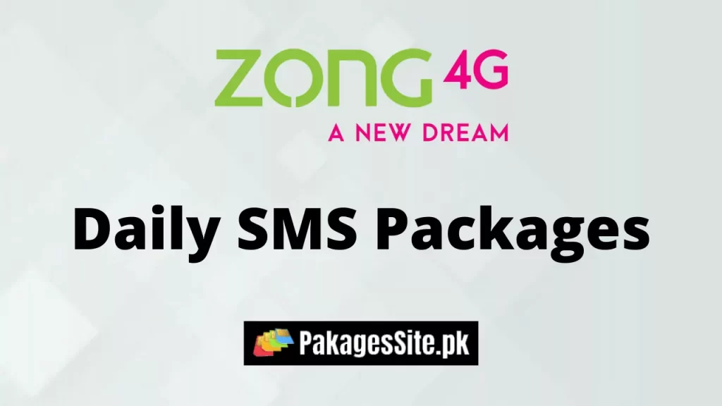 Zong Daily SMS Packages 