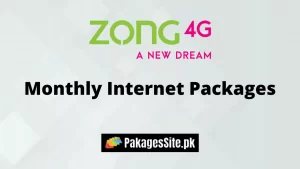 Zong Monthly Internet Packages