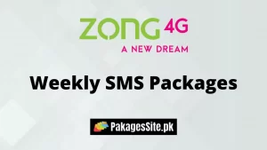 Zong Weekly SMS Packages